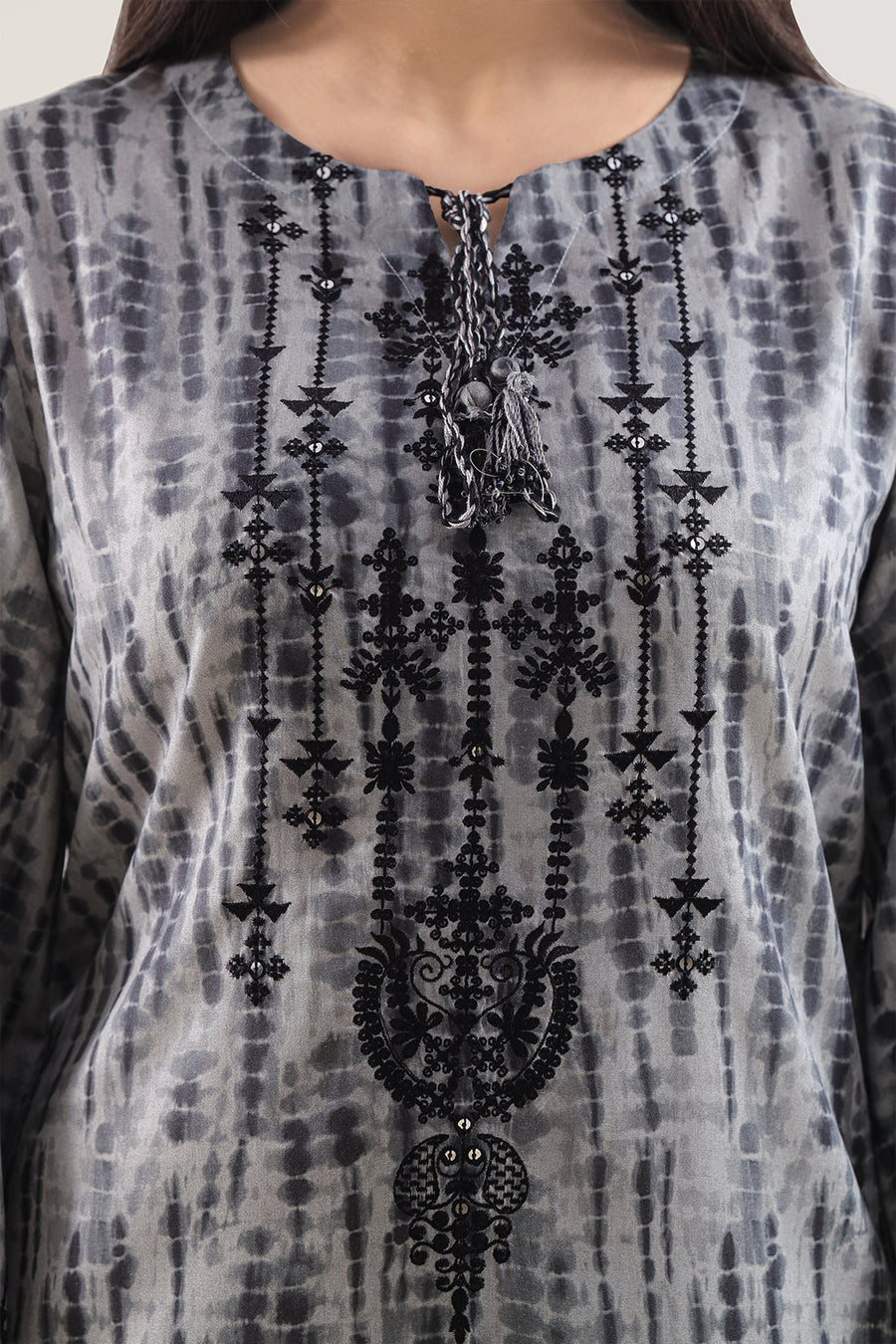 Printed Embroidered Arabic Lawn Stitched 2 Piece (Shirt/Trouser) - Pehnaawaa