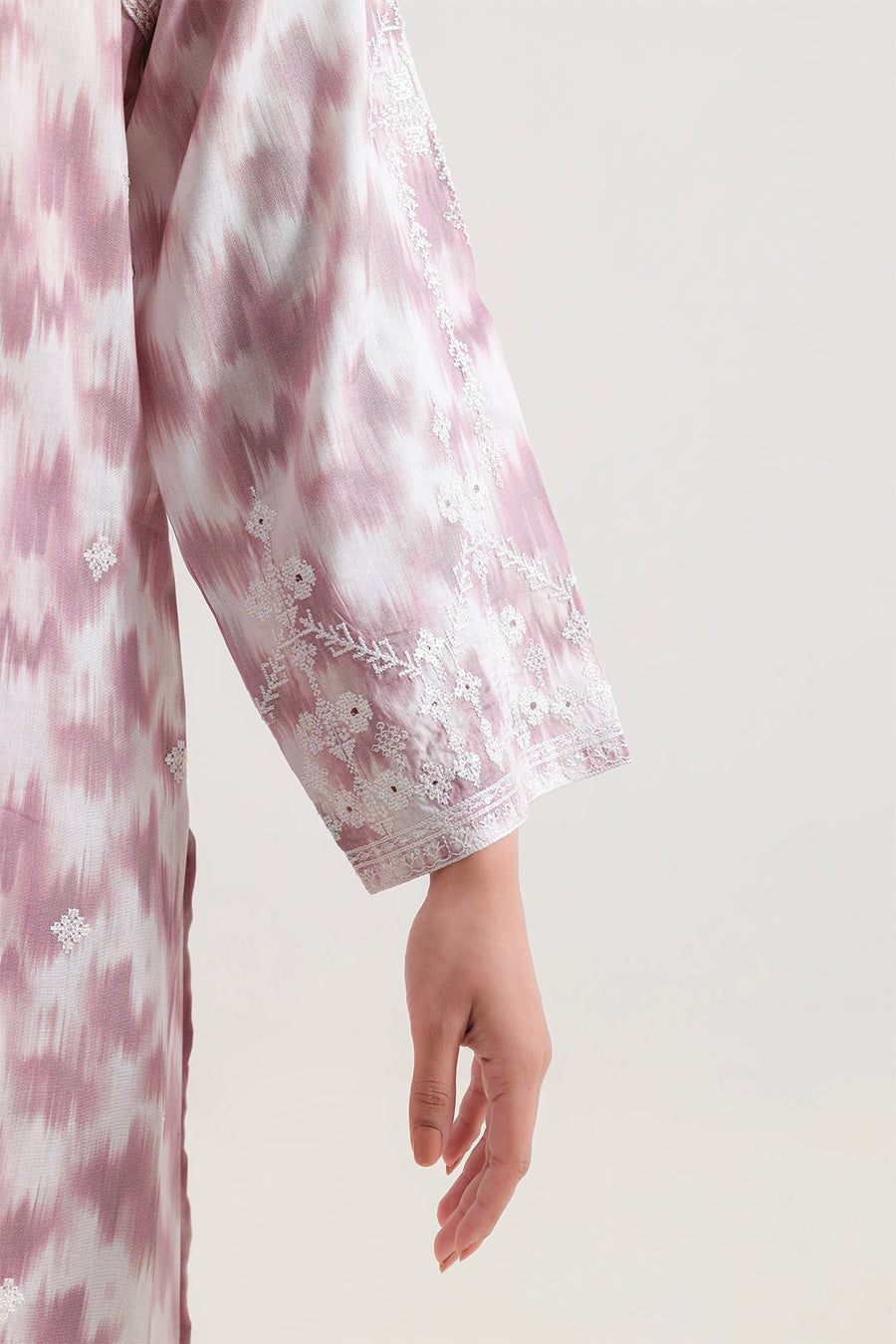 Printed Embroidered Arabic Lawn Stitched 2 Piece (Shirt/Trouser)
