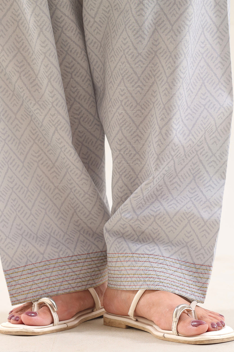 Printed Embroidered Khaddar Stitched Shirt