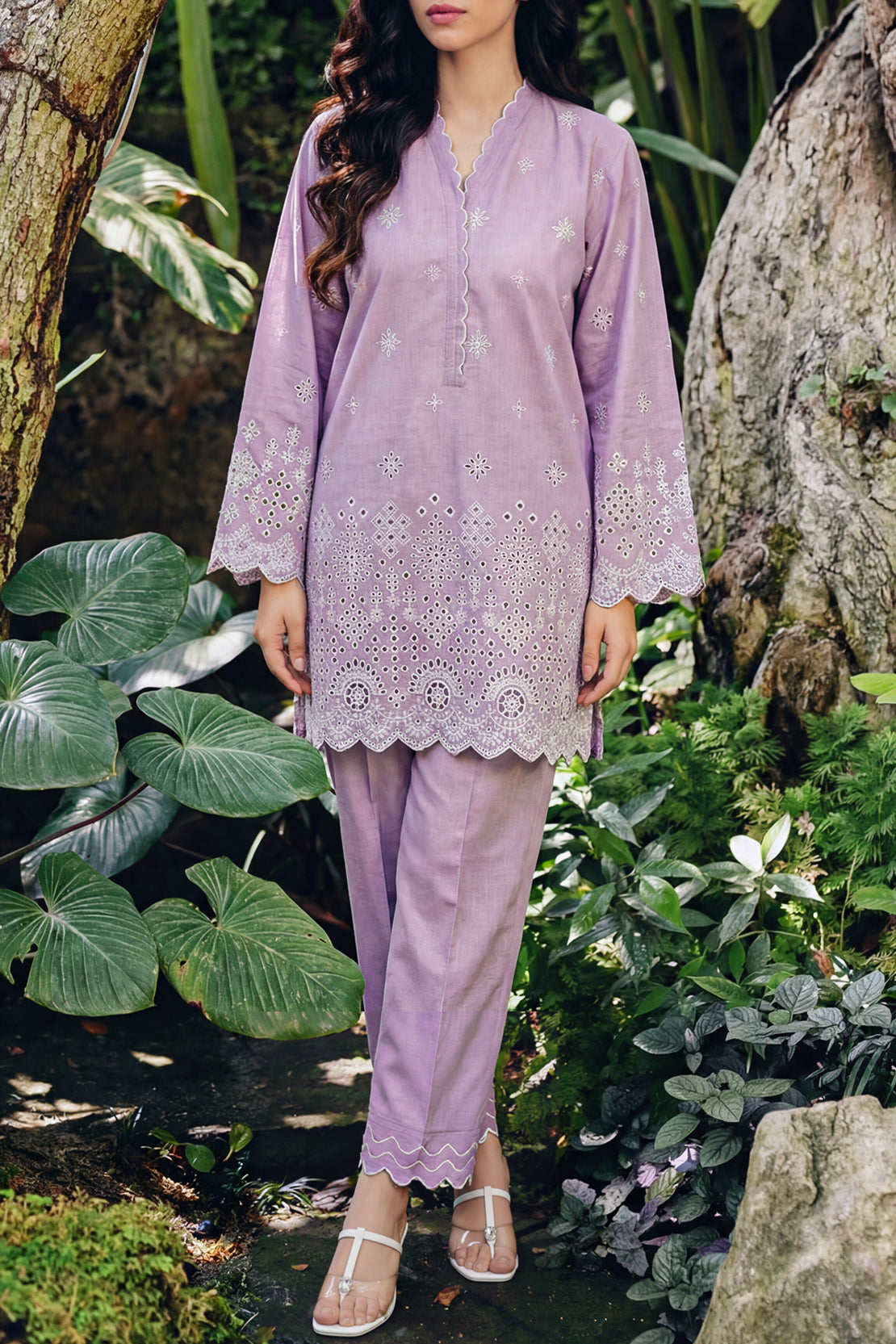 Lilac Lawn Embroidered | Stitched SP-12005 140700