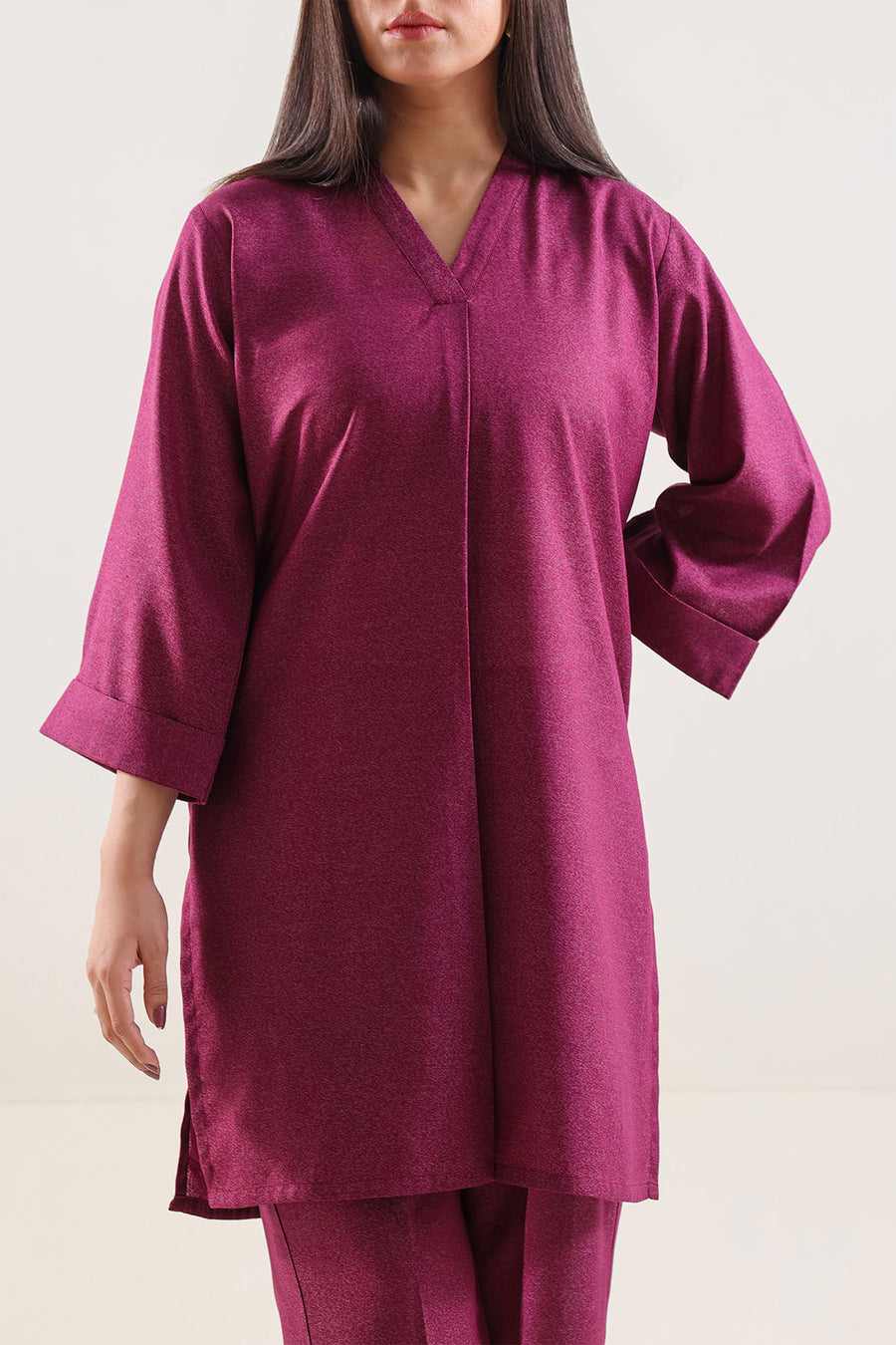 Solid Karandi Stitched 2 Piece (Shirt/Trouser) - Pehnaawaa