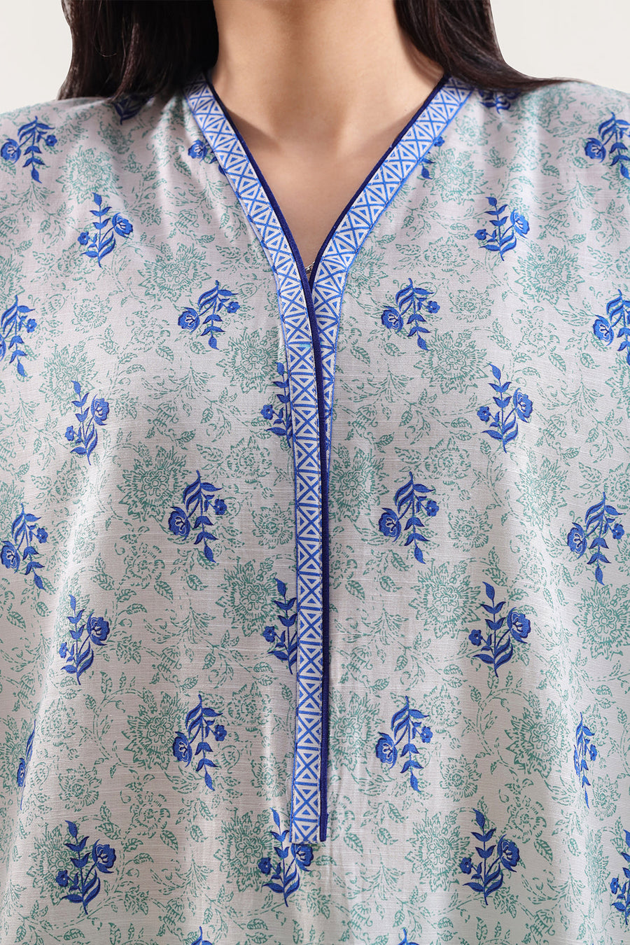 Printed Khaddar Stitched Shirt - Pehnaawaa