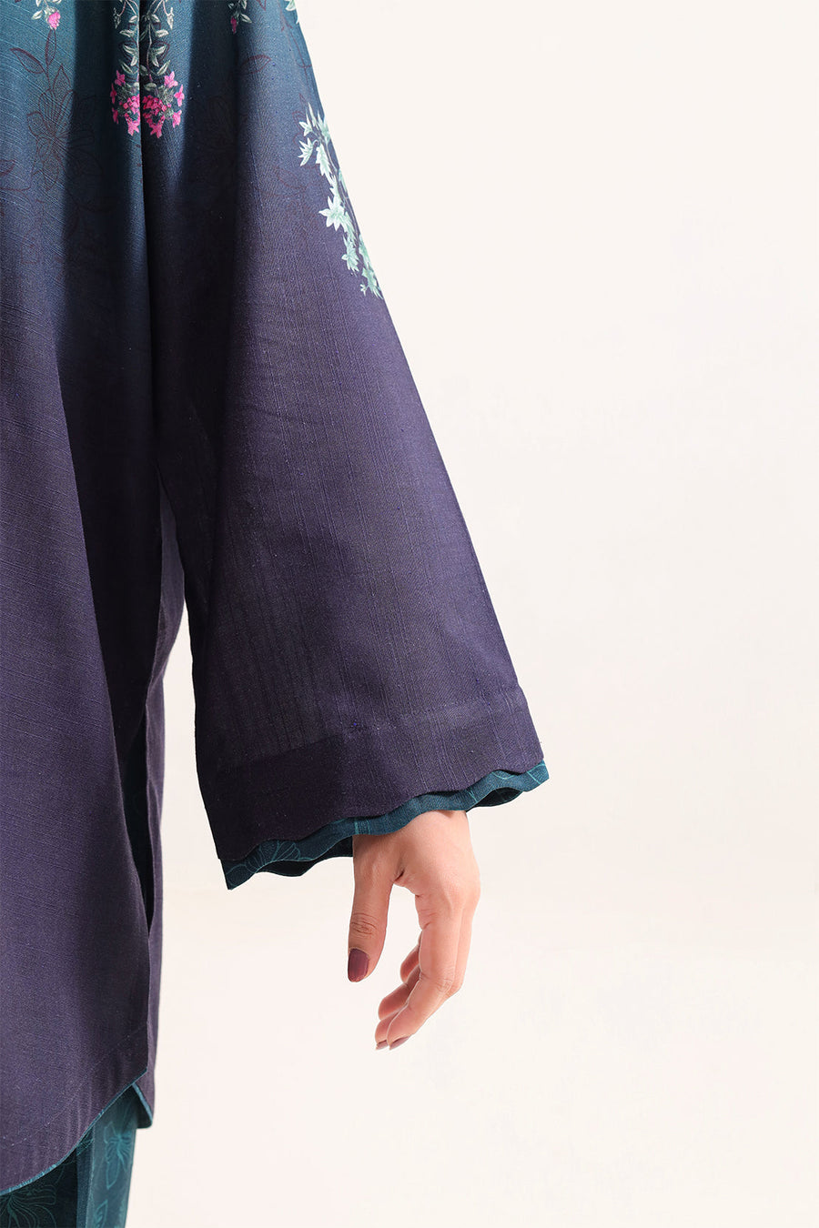 Printed Khaddar Stitched Shirt
