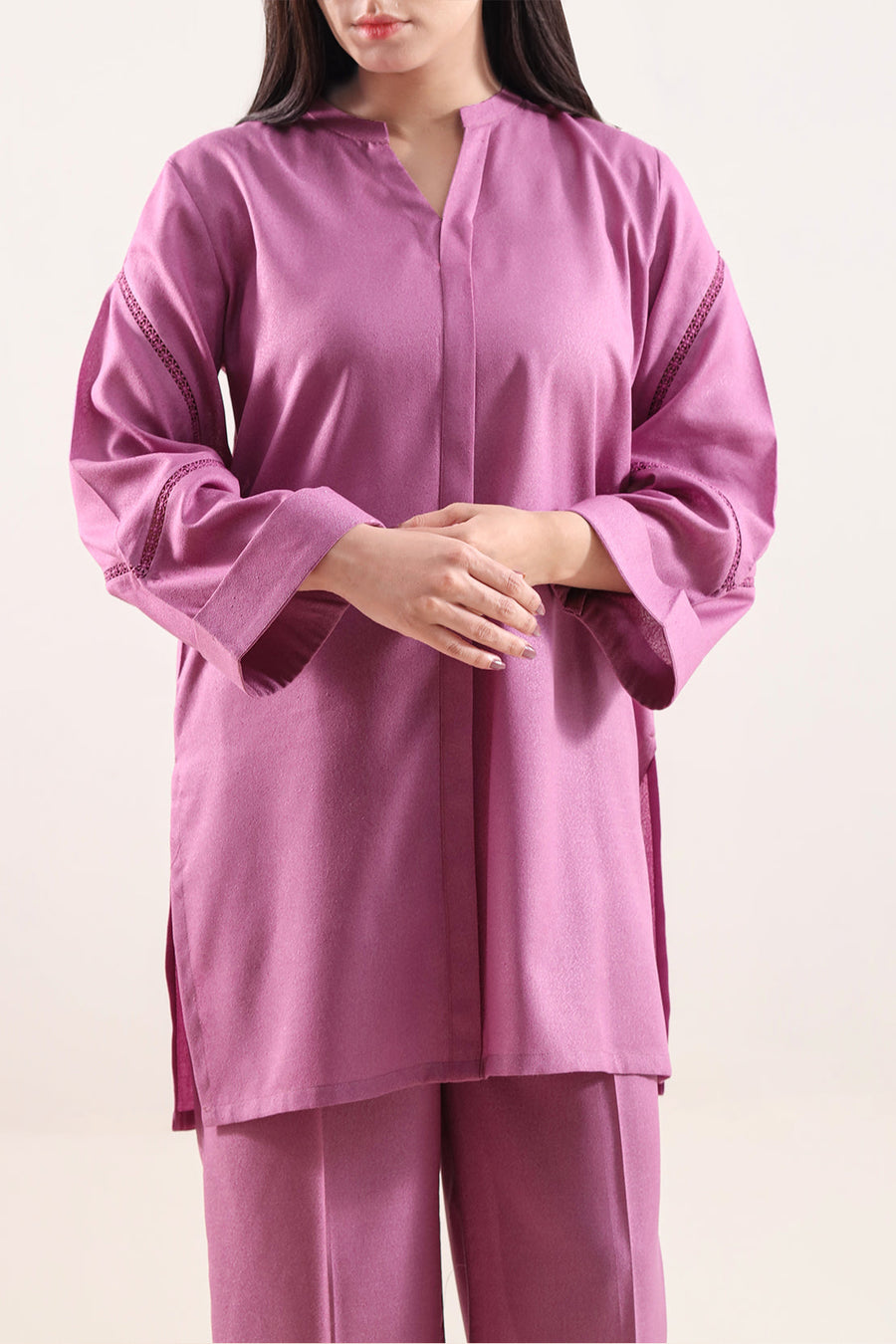 Solid Karandi Stitched 2 Piece (Shirt/Trouser) - Pehnaawaa