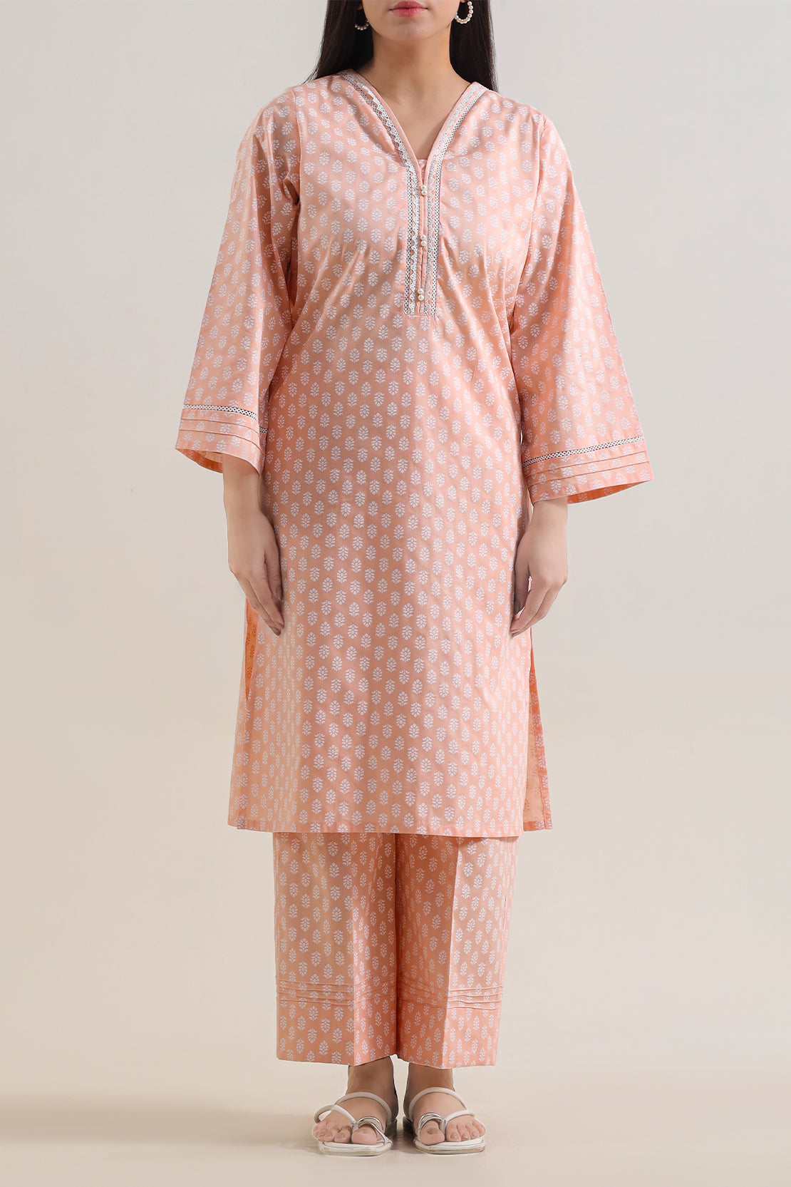 Printed Lawn Stitched 2 Piece (Shirt/Trouser)
