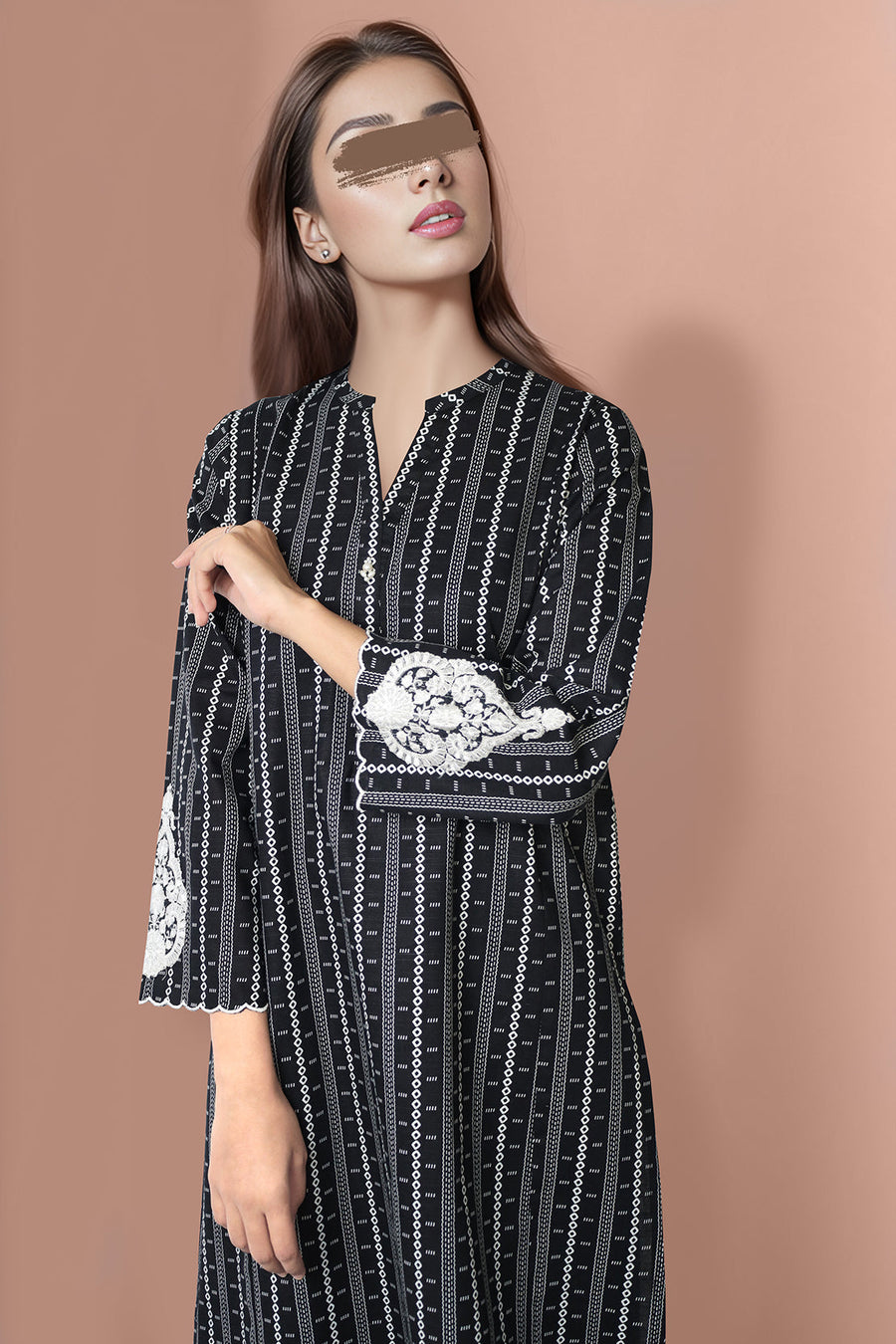 Printed Embroidered Khaddar Stitched 2 Piece (Shirt/Trouser) - Pehnaawaa