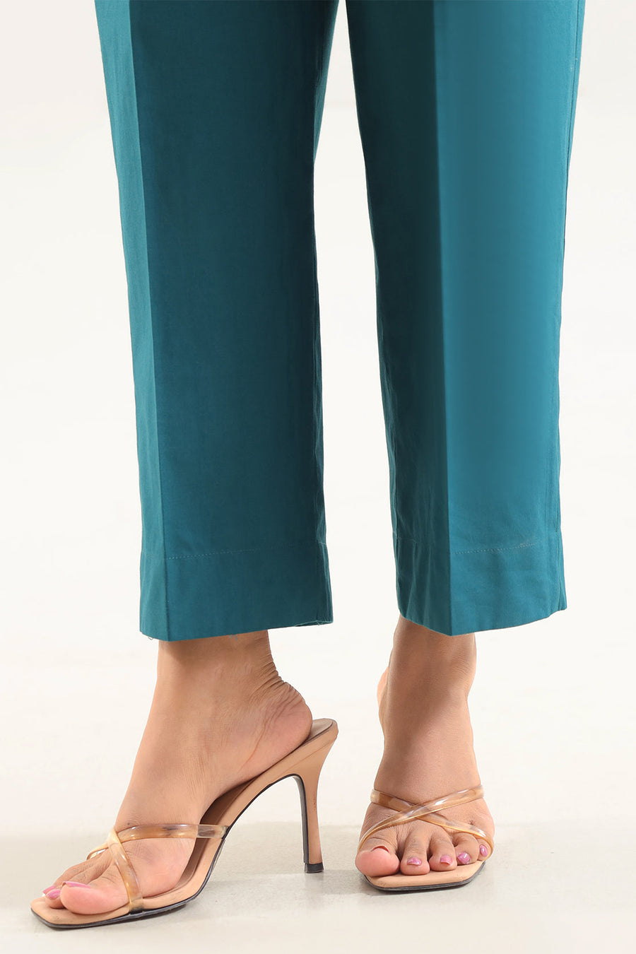 Solid Embroidered Poplin Stitched 2 piece (Shirt/Trouser) - Pehnaawaa