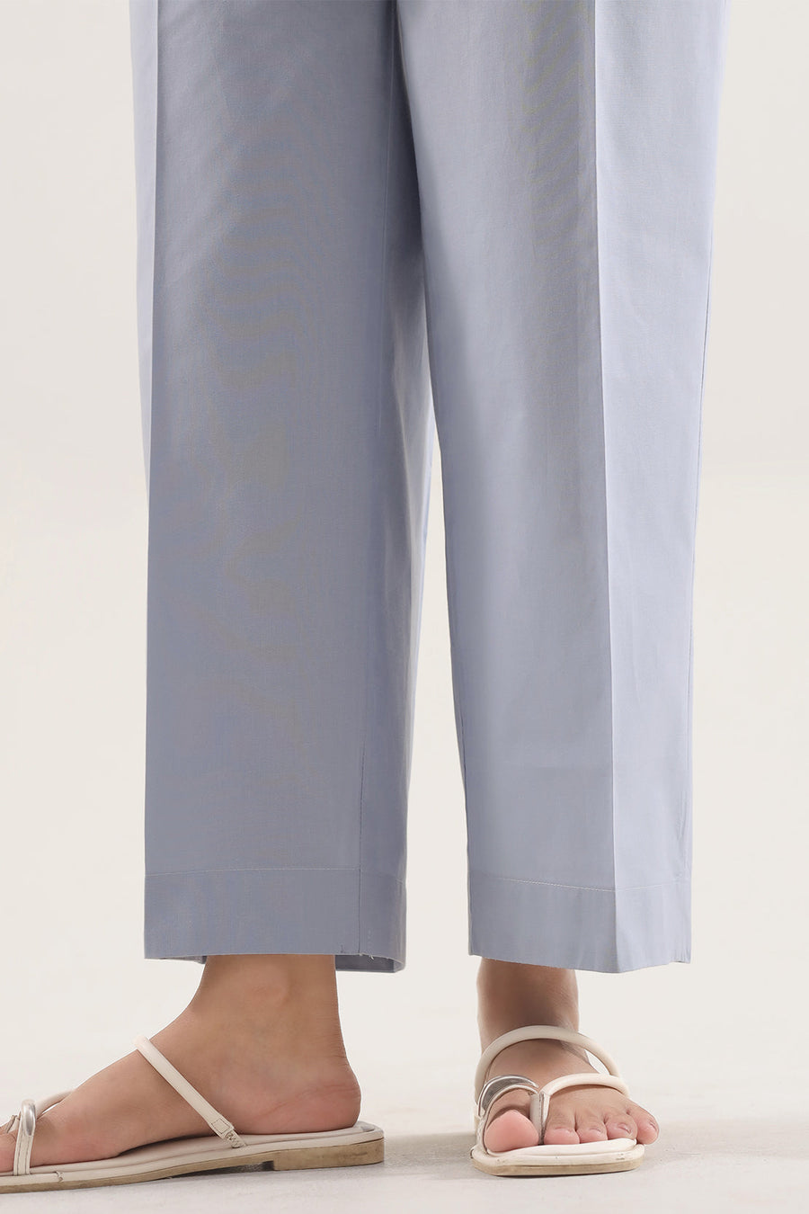 Solid Embroidered Poplin Stitched 2 piece (Shirt/Trouser) - Pehnaawaa