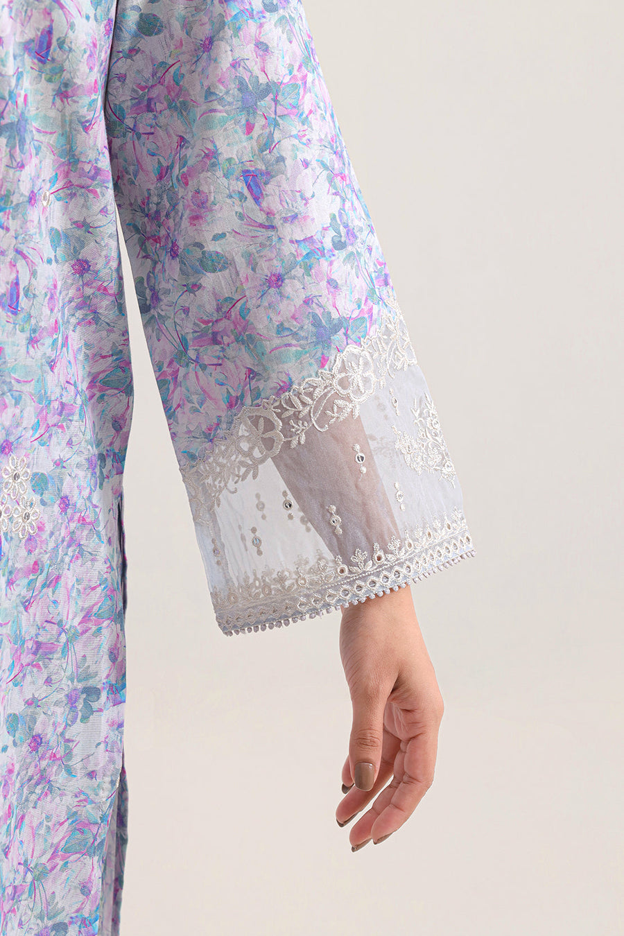 Stitched Printed Embroidered Lawn 2 Piece (Shirt/Trouser) - Pehnaawaa