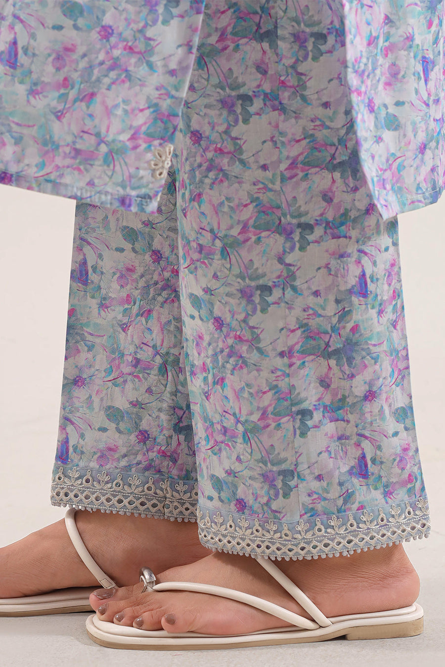 Stitched Printed Embroidered Lawn 2 Piece (Shirt/Trouser) - Pehnaawaa