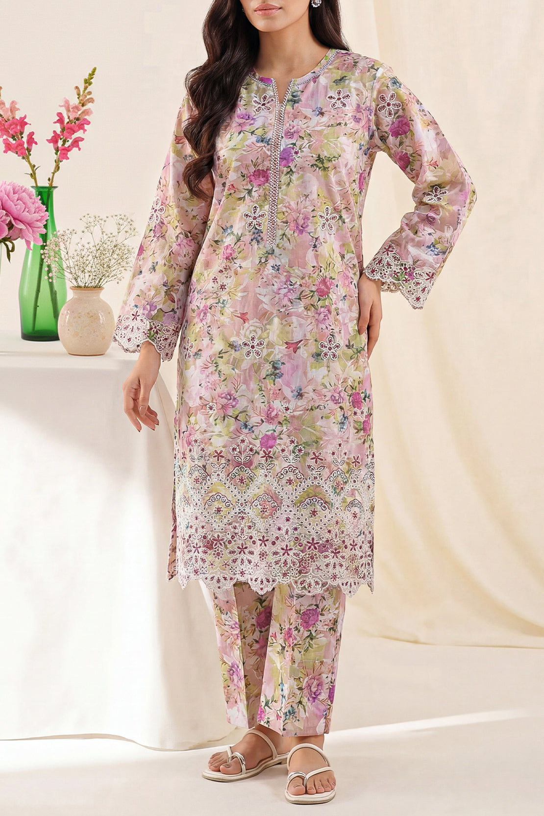 Pink Self Strip Embroidered | Stitched SP-8321 139807 RA