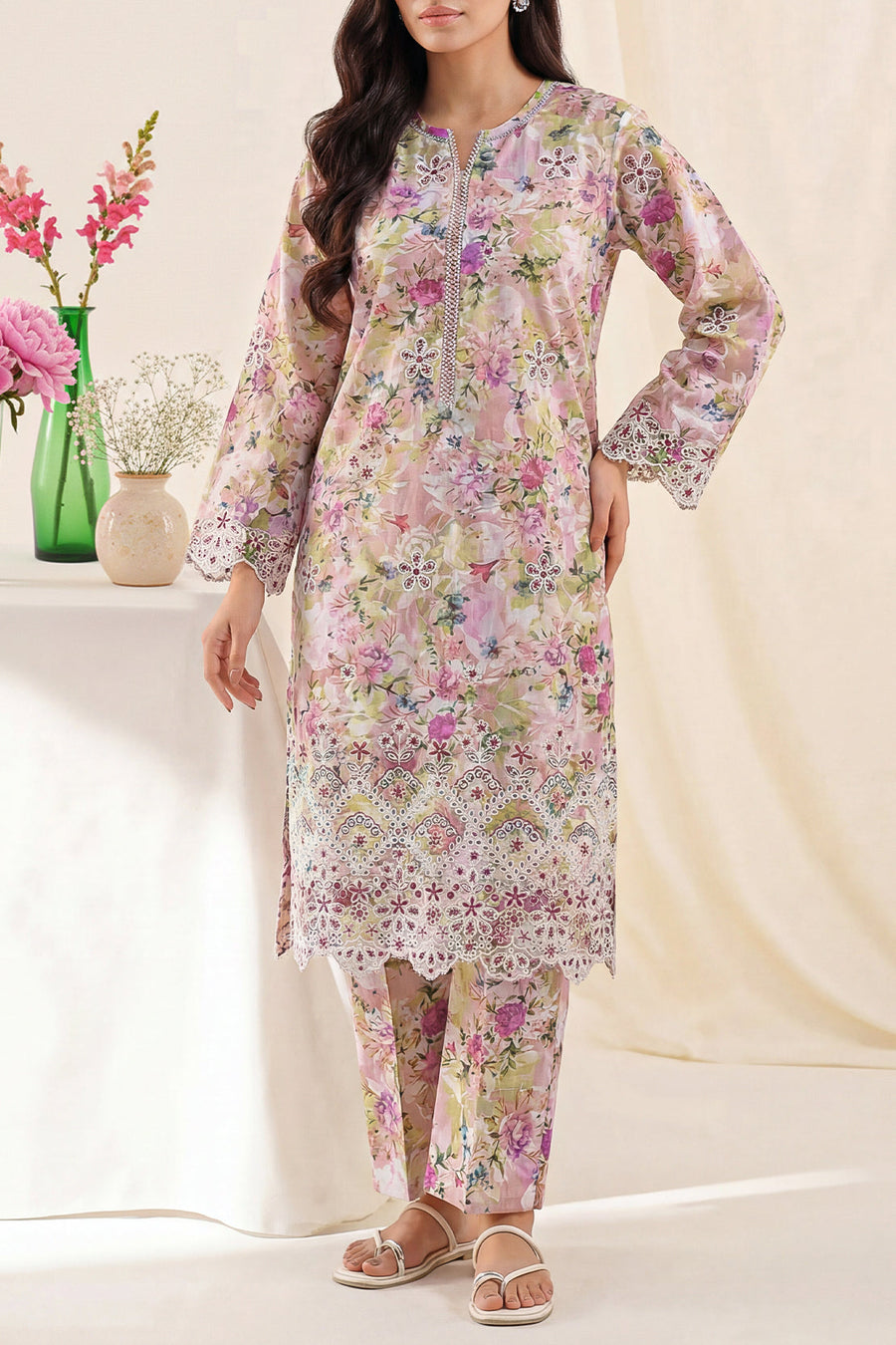 Pink Self Strip Embroidered | Stitched SP-8321 139807 RA