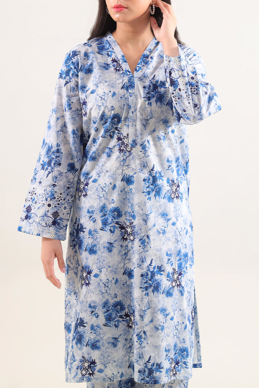 Printed Self Strip Embroidered | Stitched 0159 140159 - Pehnaawaa
