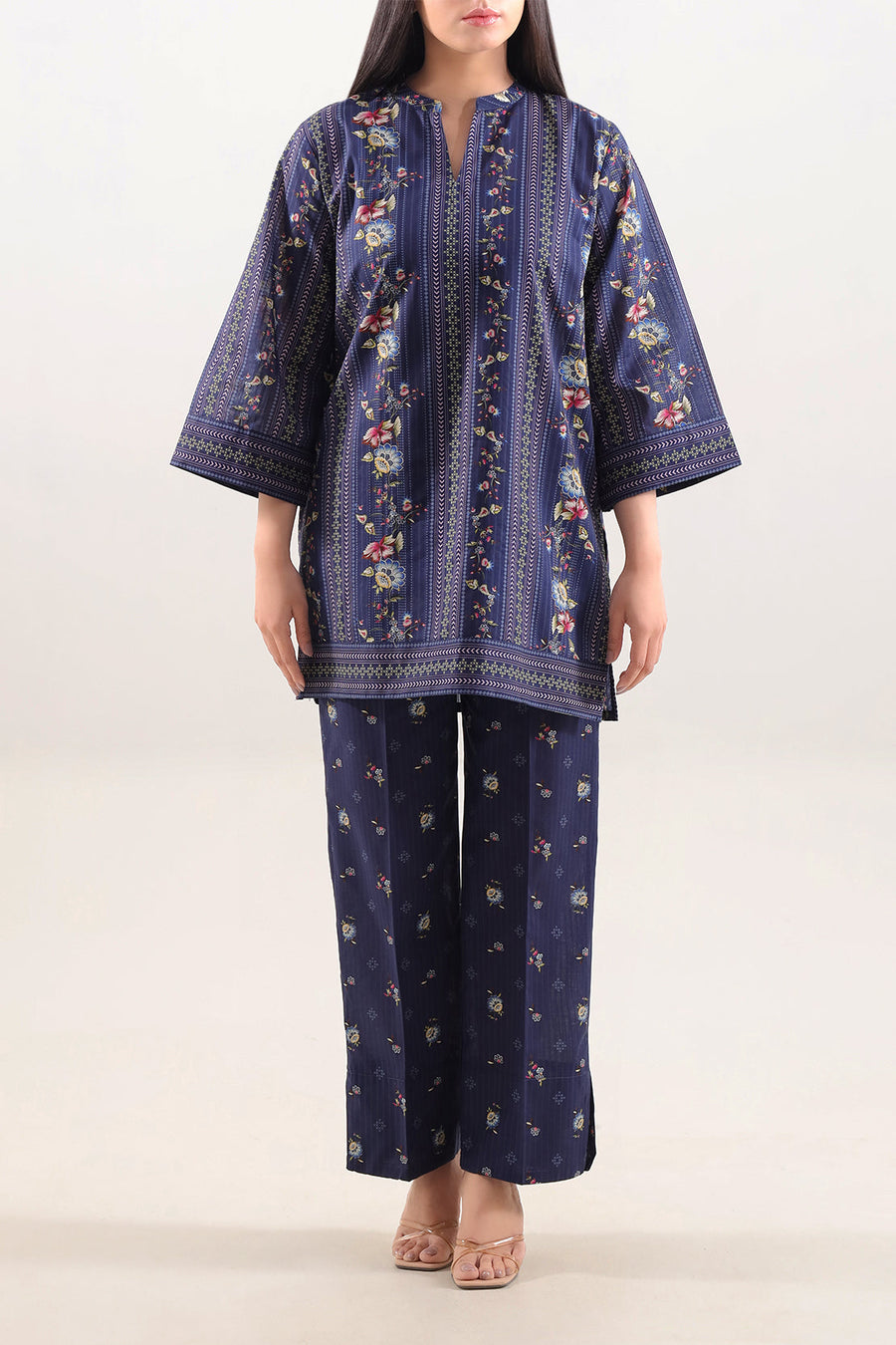 Printed Lawn Stitched Shirt - Pehnaawaa