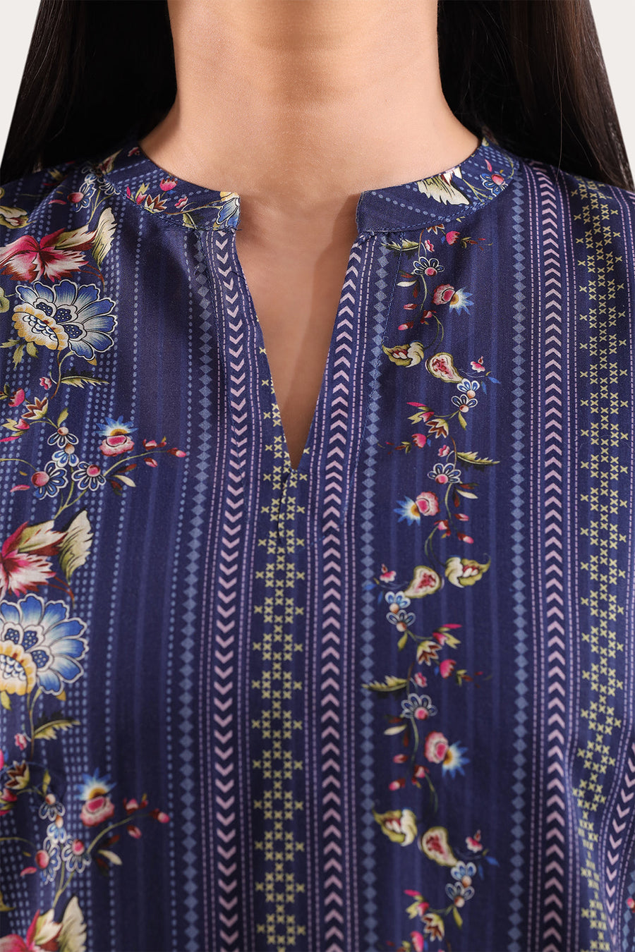 Printed Lawn Stitched Shirt - Pehnaawaa