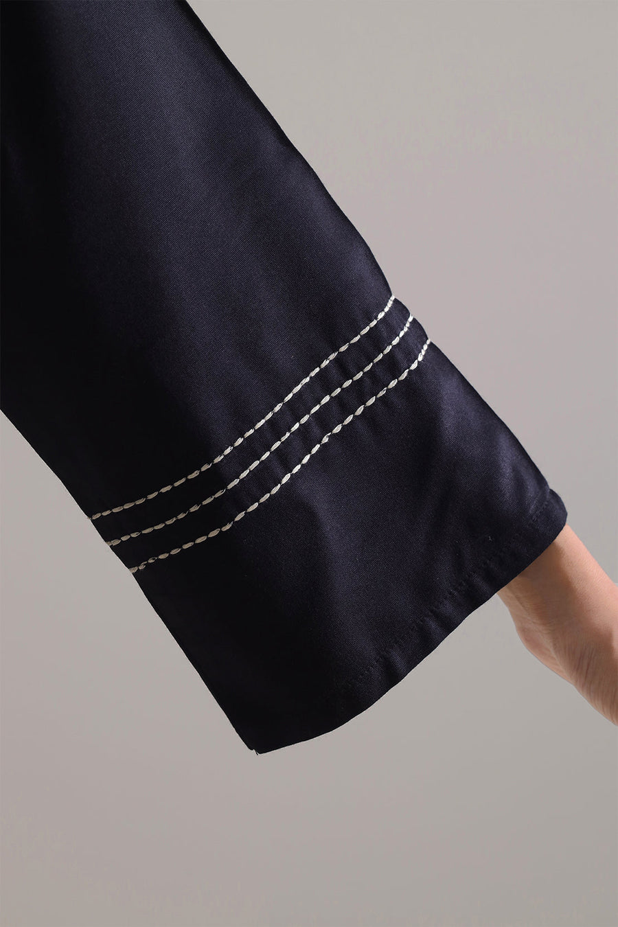 Solid Embroidered Acrylic Stitched 2 Piece (Shirt/Trouser) - Pehnaawaa