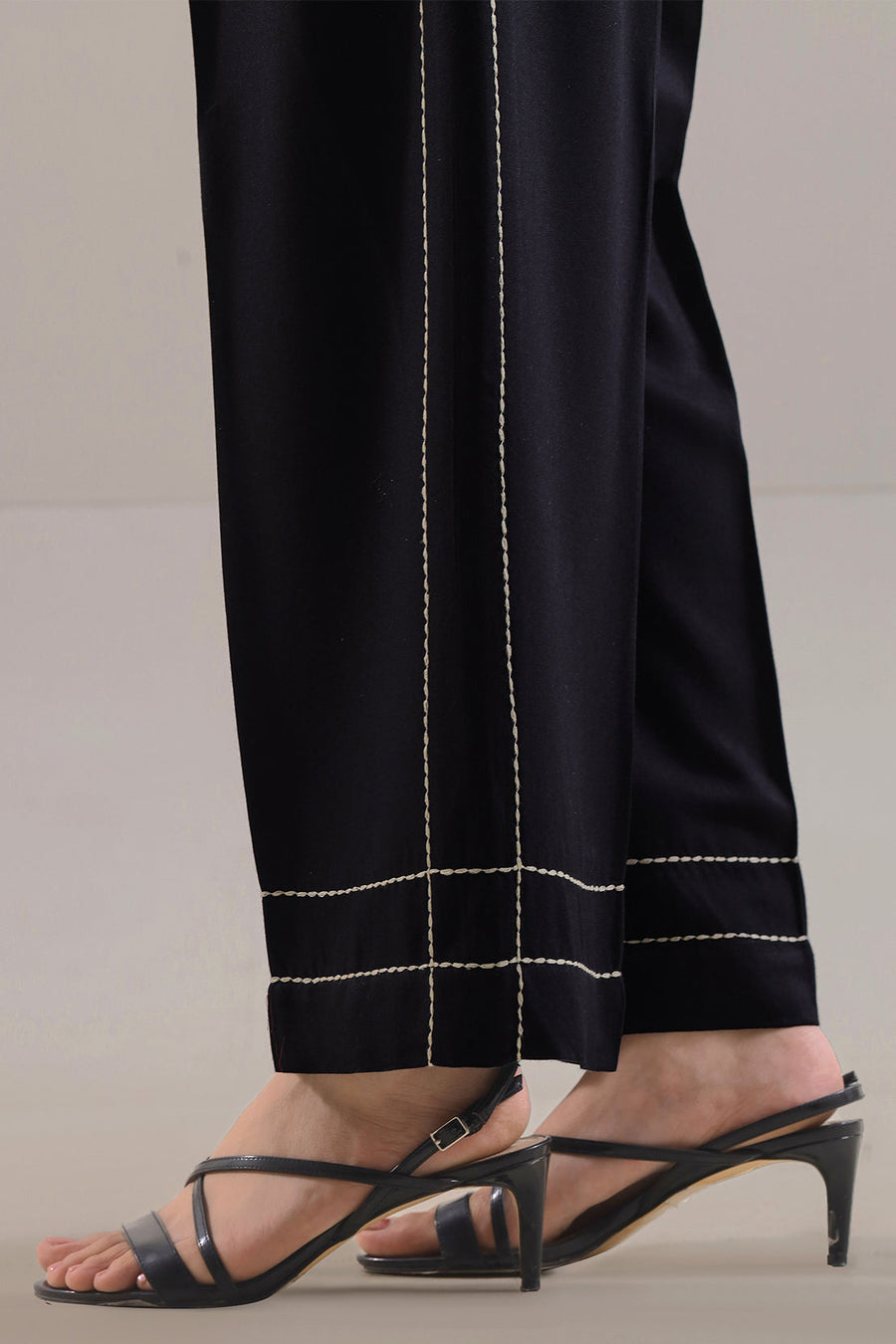 Solid Embroidered Acrylic Stitched 2 Piece (Shirt/Trouser) - Pehnaawaa