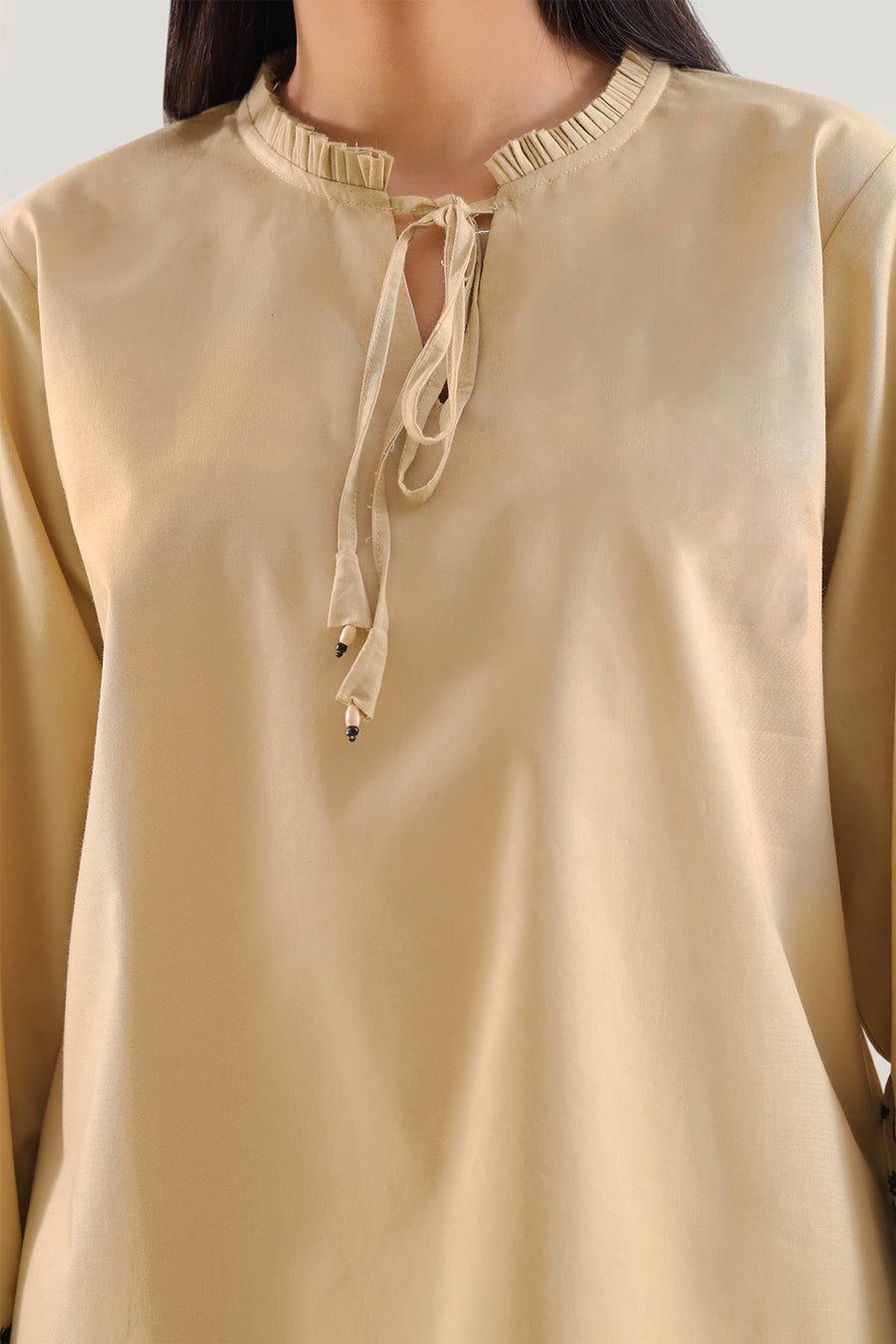 Solid Embroidered Poplin Stitched 2 piece (Shirt/Trouser) - Pehnaawaa