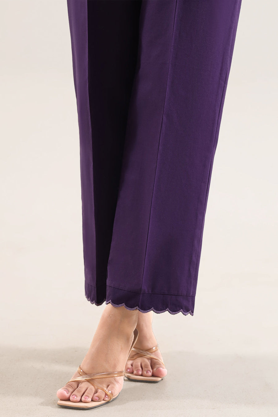 Solid Embroidered Poplin Stitched 2 piece (Shirt/Trouser)
