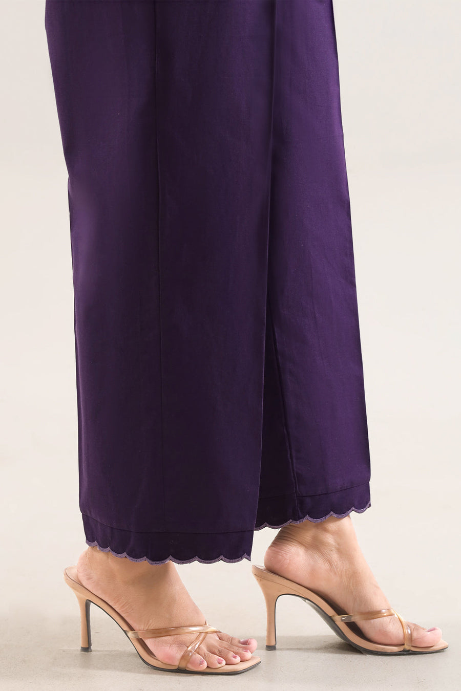 Solid Embroidered Poplin Stitched 2 piece (Shirt/Trouser) - Pehnaawaa