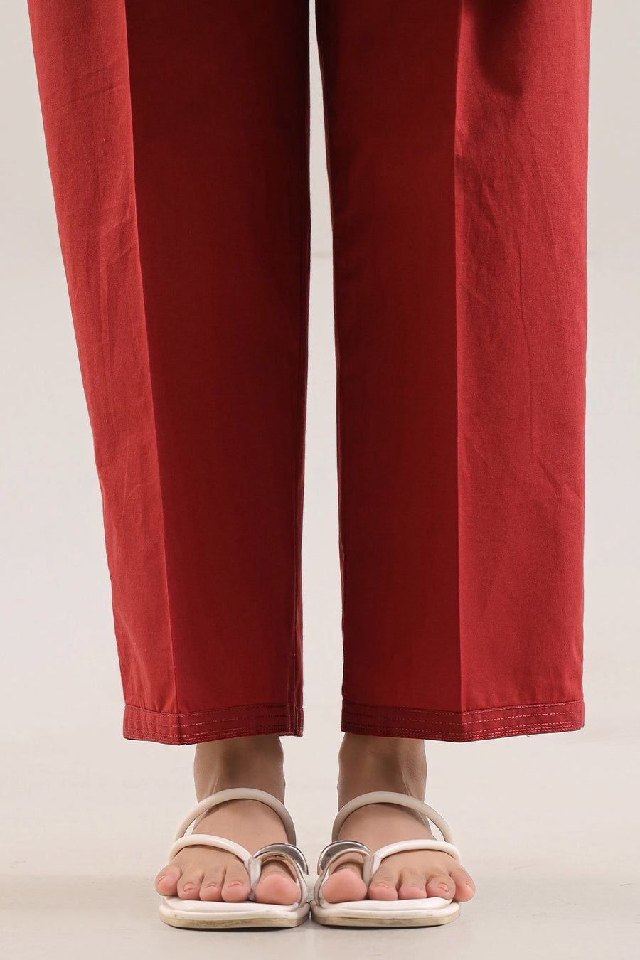 Solid Embroidered Poplin Stitched 2 piece (Shirt/Trouser) - Pehnaawaa
