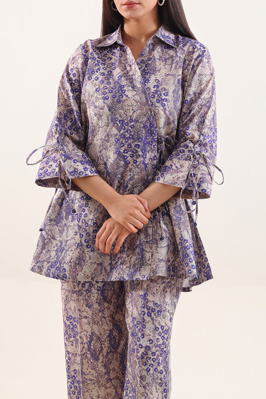 Printed Khaddar Stitched 2 Piece (Shirt/Trouser) - Pehnaawaa