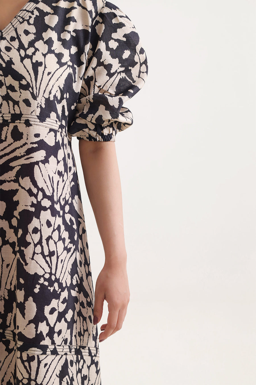 Printed Khaddar Stitched Dress - Pehnaawaa
