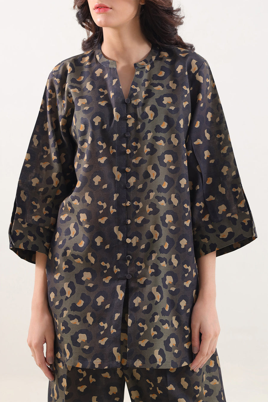 Printed Khaddar Stitched 2 Piece (Shirt/Trouser) - Pehnaawaa