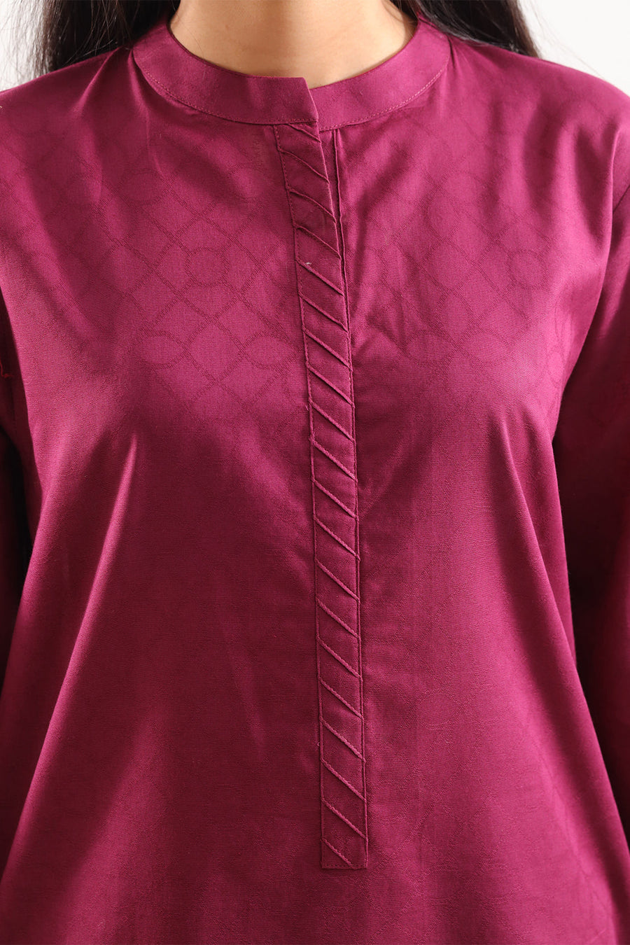 Embroidered Cotton Jacquard Stitched 2 Piece (Shirt/Trouser) - Pehnaawaa