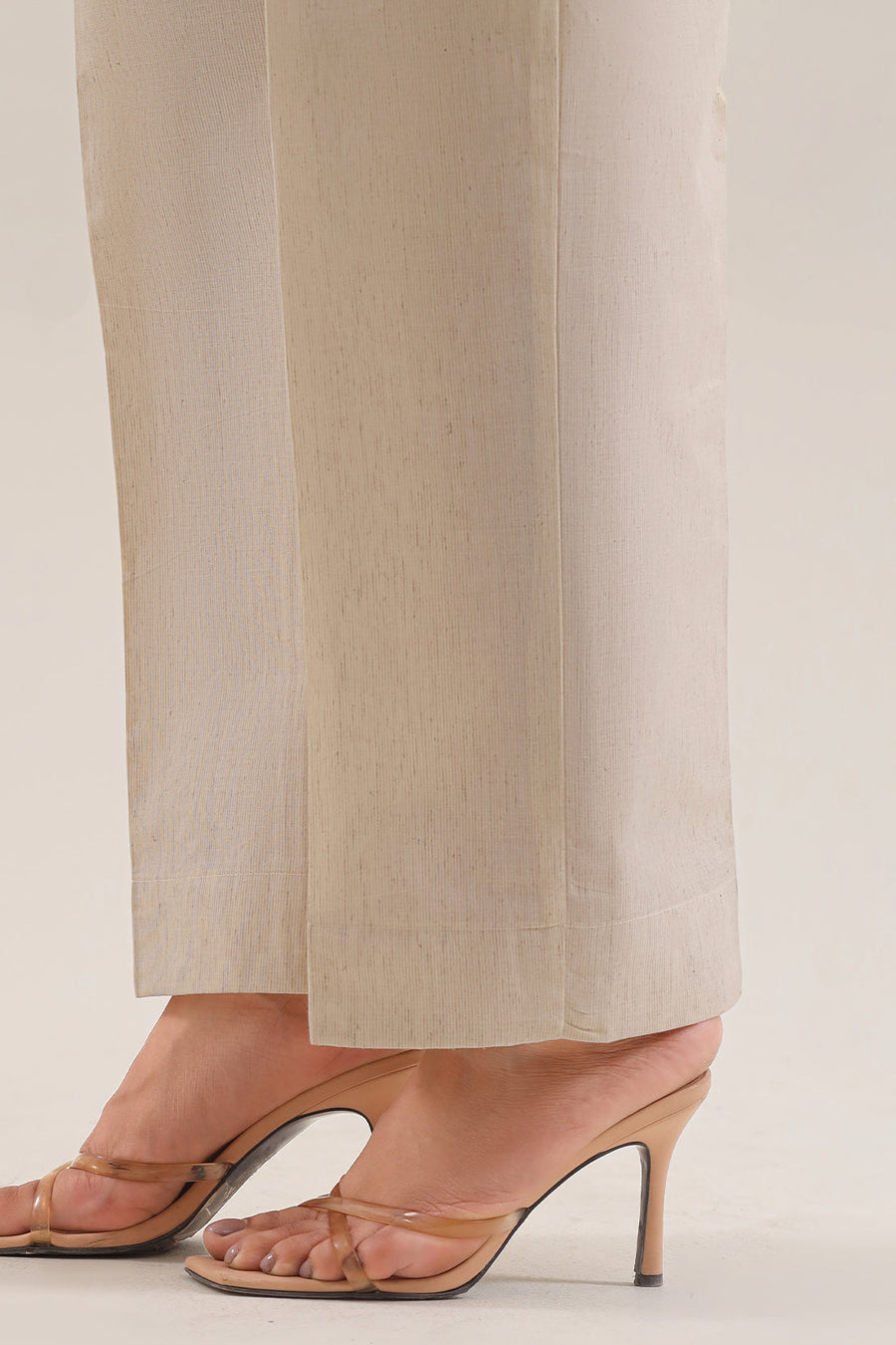 Solid Embroidered Cotton Linen Stitched 2 Piece (Shirt/Trouser) - Pehnaawaa