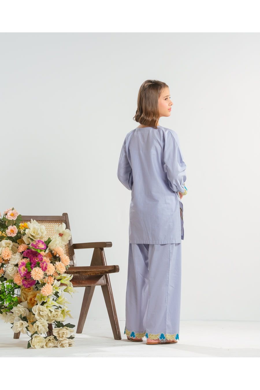 Premium Cambric Embroidered White - Pehnaawaa