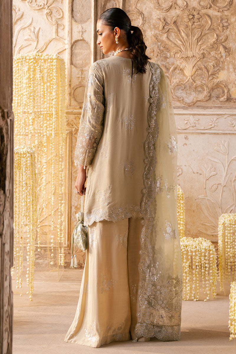 SILVER MIST-3PC SILK EMBROIDERED PRET - Pehnaawaa