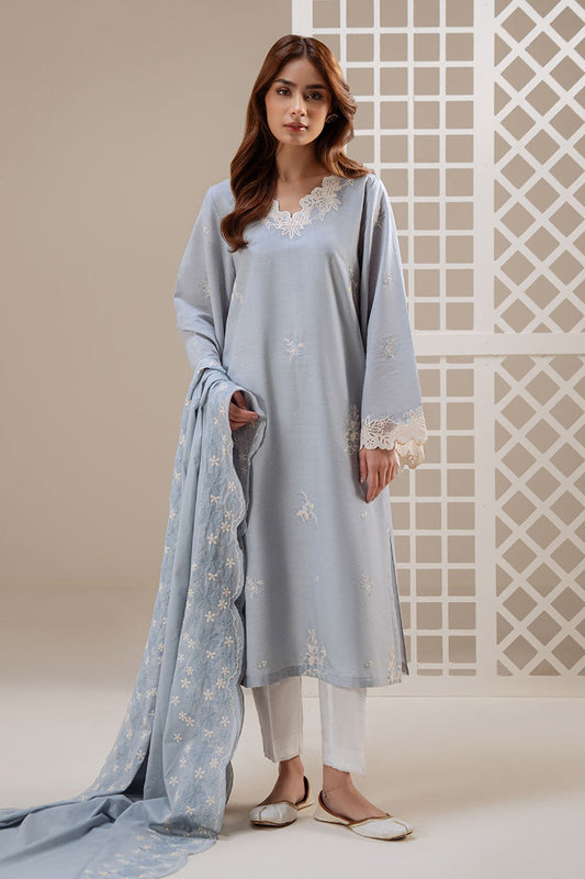 BLUE MIST-2PC (SHIRT & DUPATTA) - Pehnaawaa