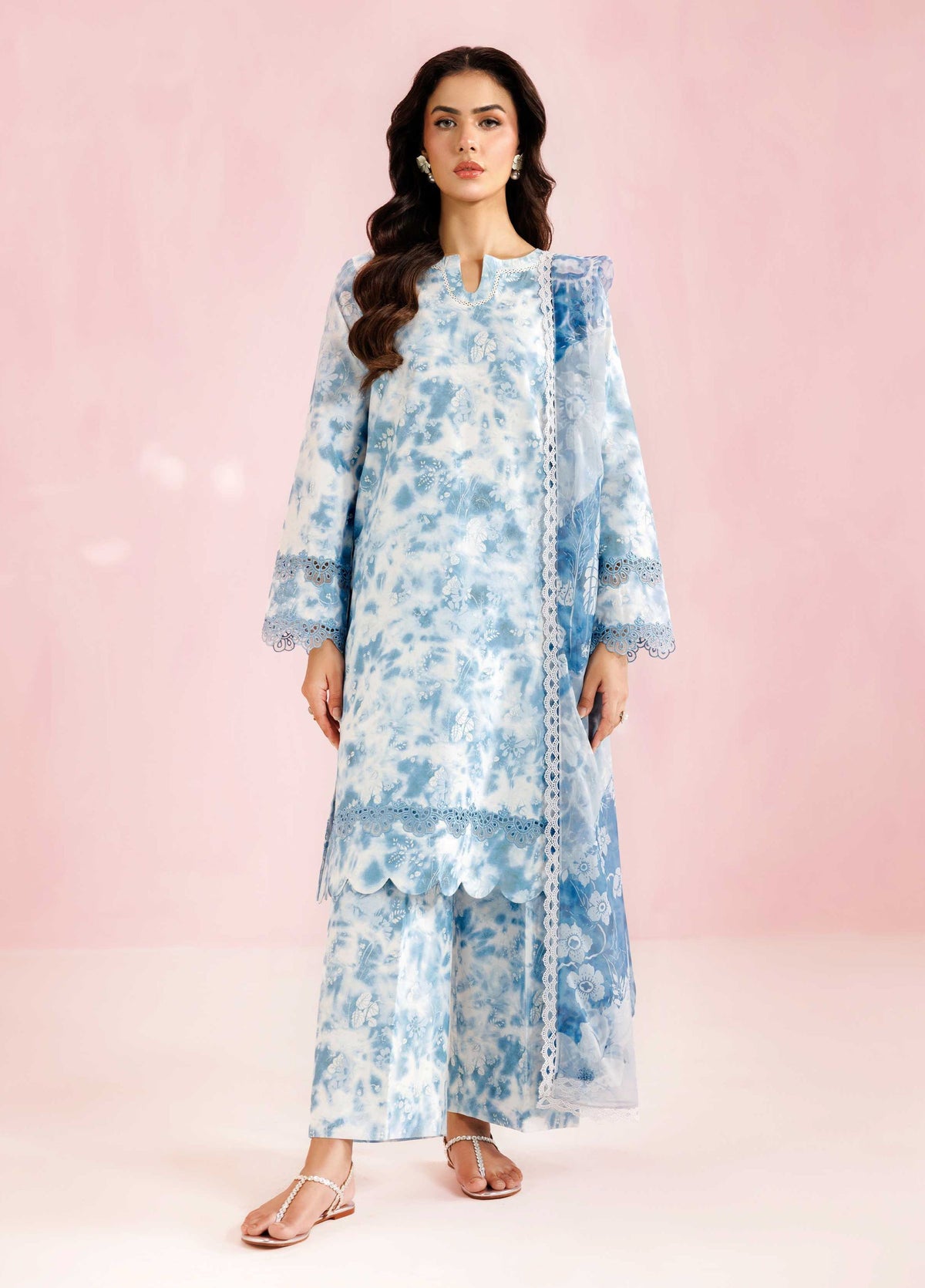 Blue Lawn Three-Piece Set | 3-Piece Lace 2488