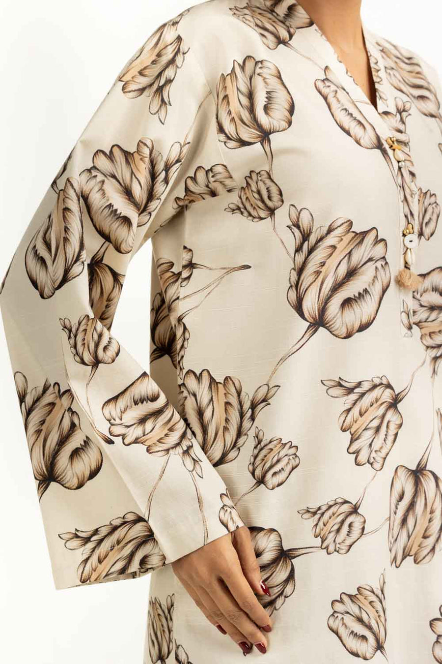 Viscose Slub Printed European Coord Set