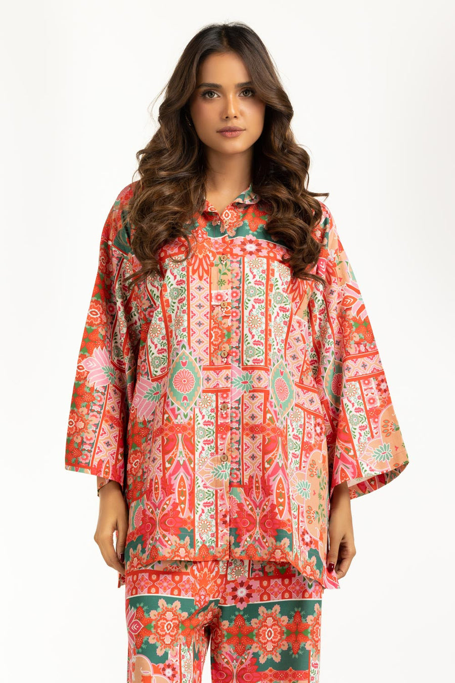 Viscose Slub Printed Co-Ord Set