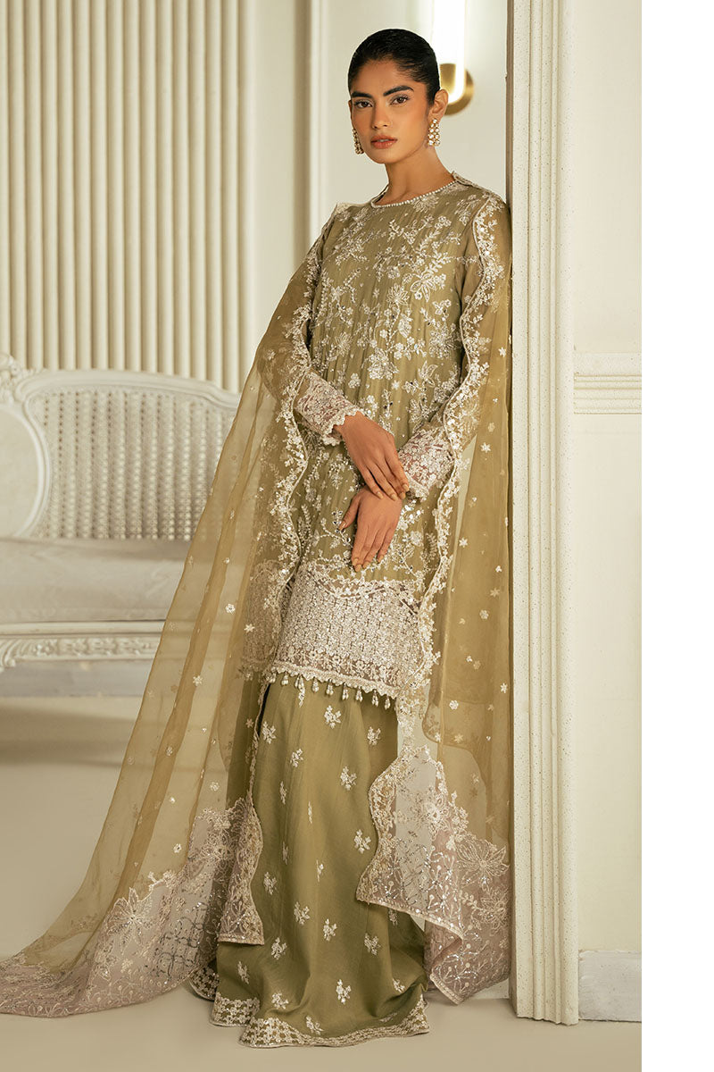 AZURE PEARL-3PC SILK EMBROIDERED PRET