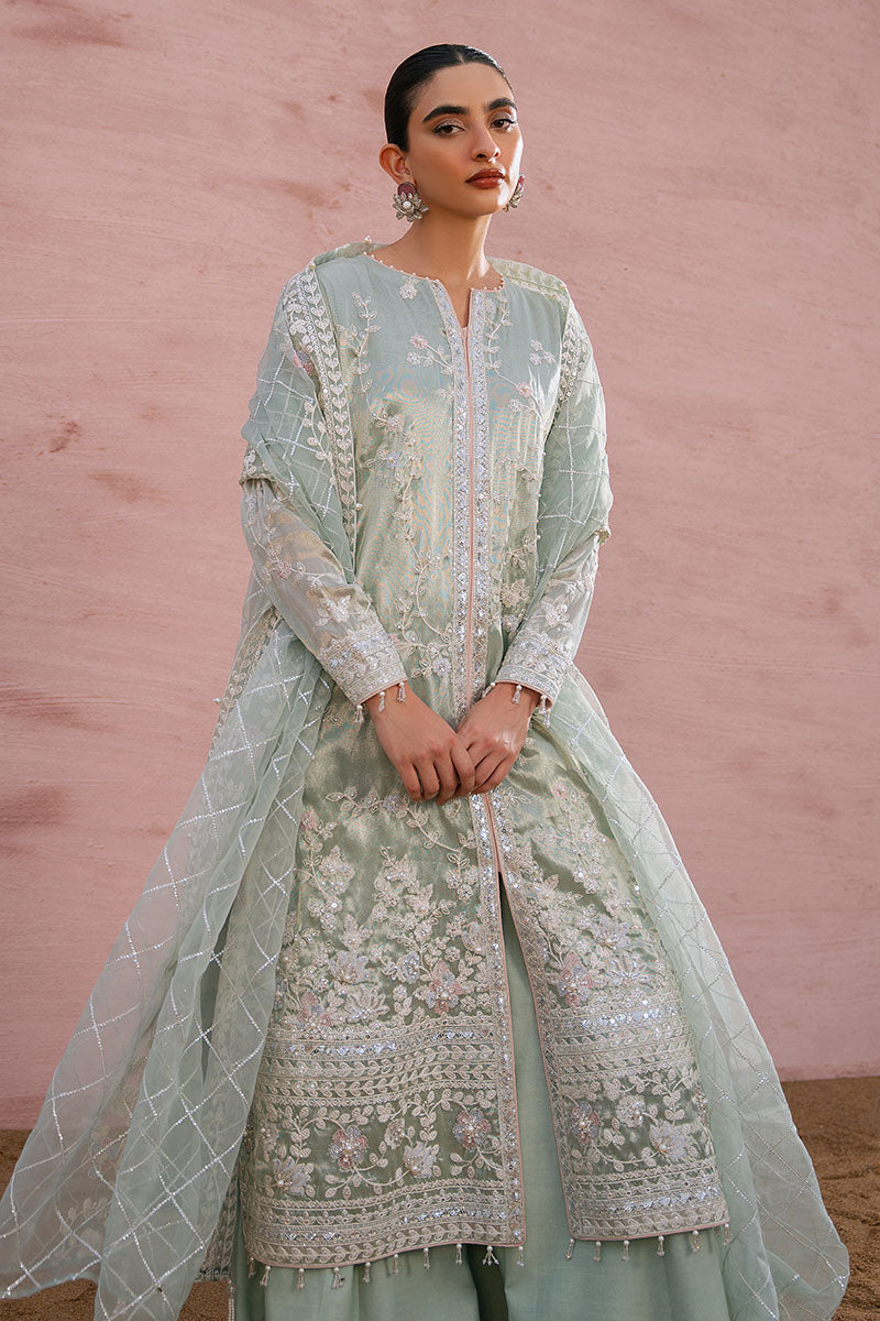 WHISPER DEW-3PC TISSUE EMBROIDERED PRET - Pehnaawaa