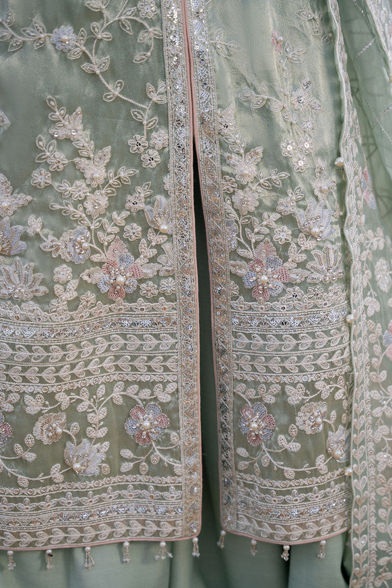 WHISPER DEW-3PC TISSUE EMBROIDERED PRET - Pehnaawaa