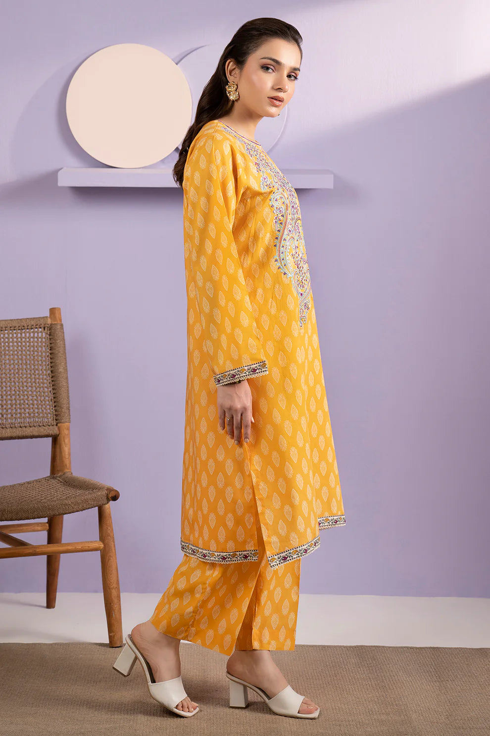 Embroidered Kurta Trouser - 1695