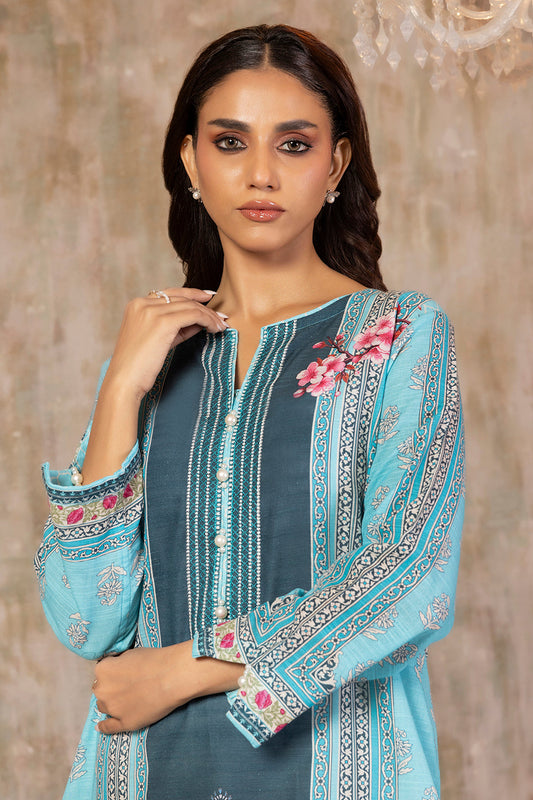 Khaddar Heritage Handwoven Embroidered Kurta