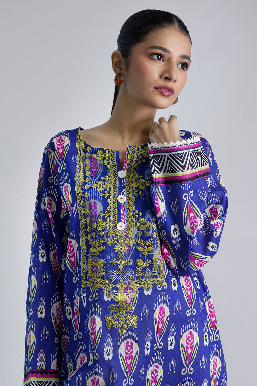 Premium Handwoven Cross Slub Fabric Kurta