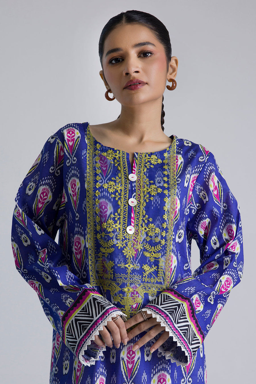 Premium Handwoven Cross Slub Fabric Kurta