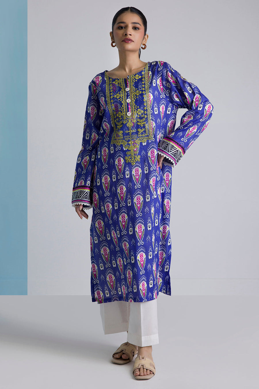 Premium Handwoven Cross Slub Fabric Kurta