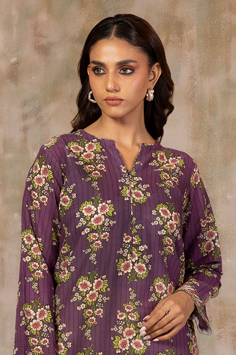 Pure Khaddar Handloom Kurta Purple - Pehnaawaa