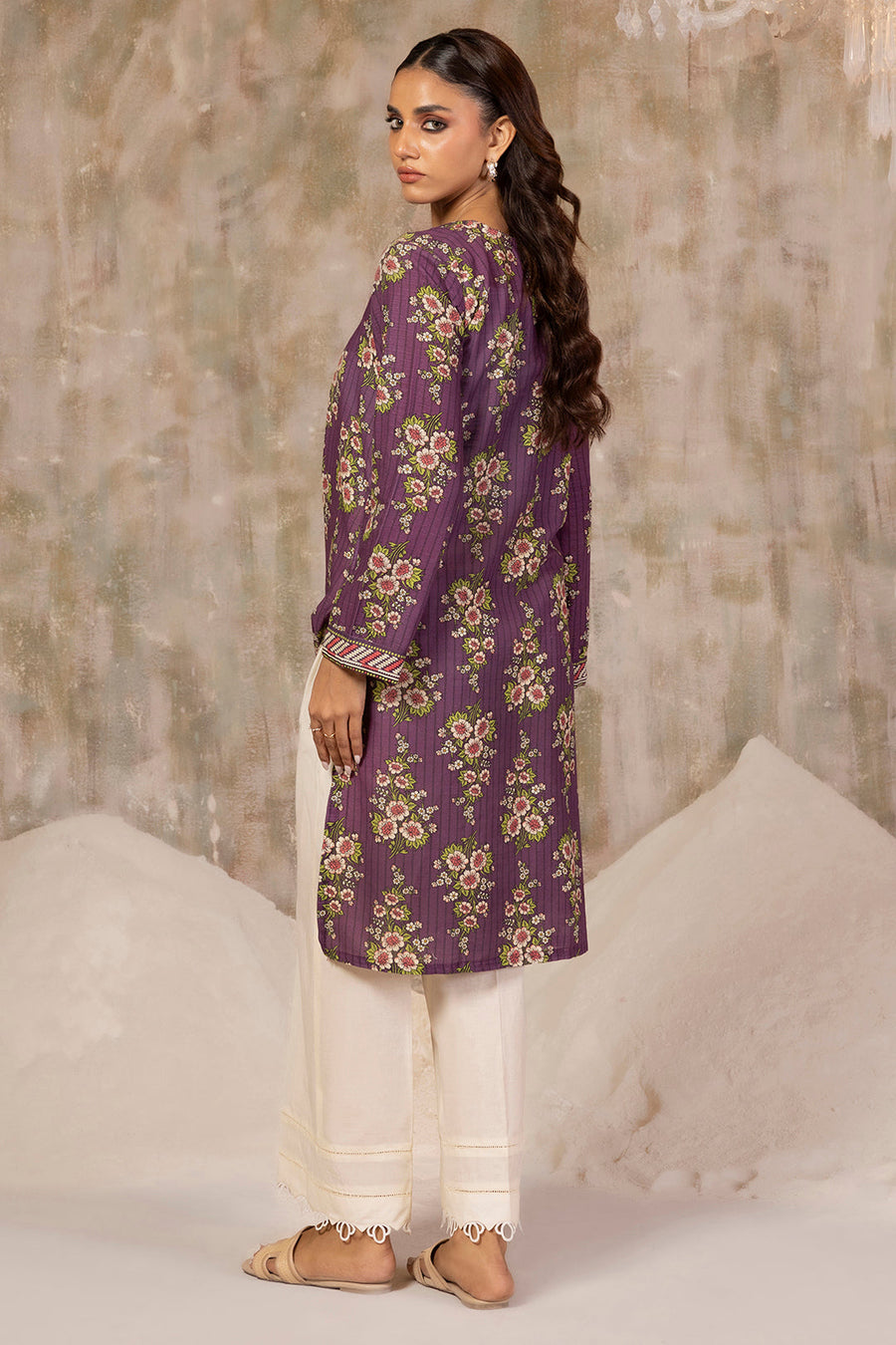 Pure Khaddar Handloom Kurta Purple - Pehnaawaa