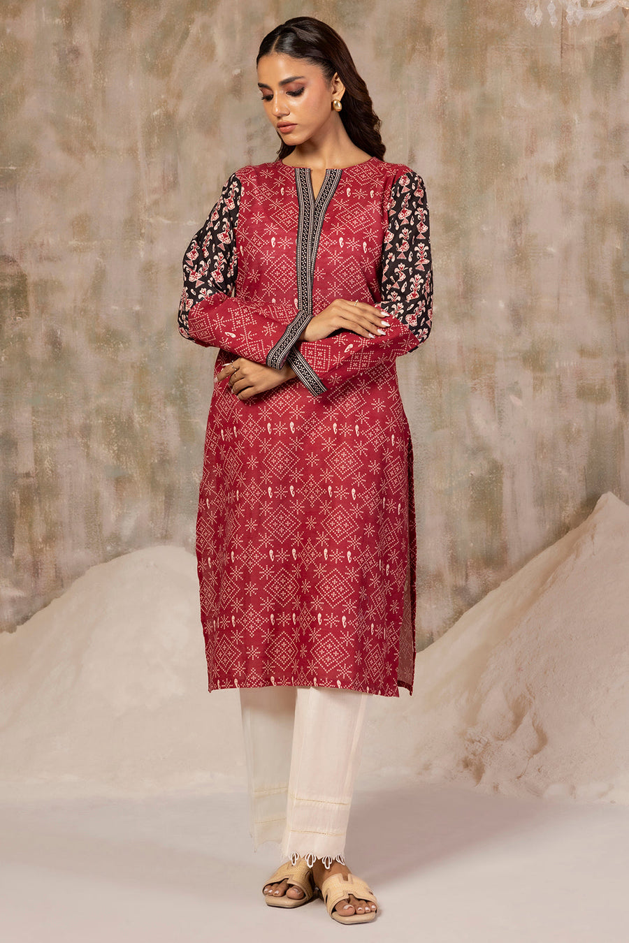Khaddar Premium Handloom Kurta - Pehnaawaa