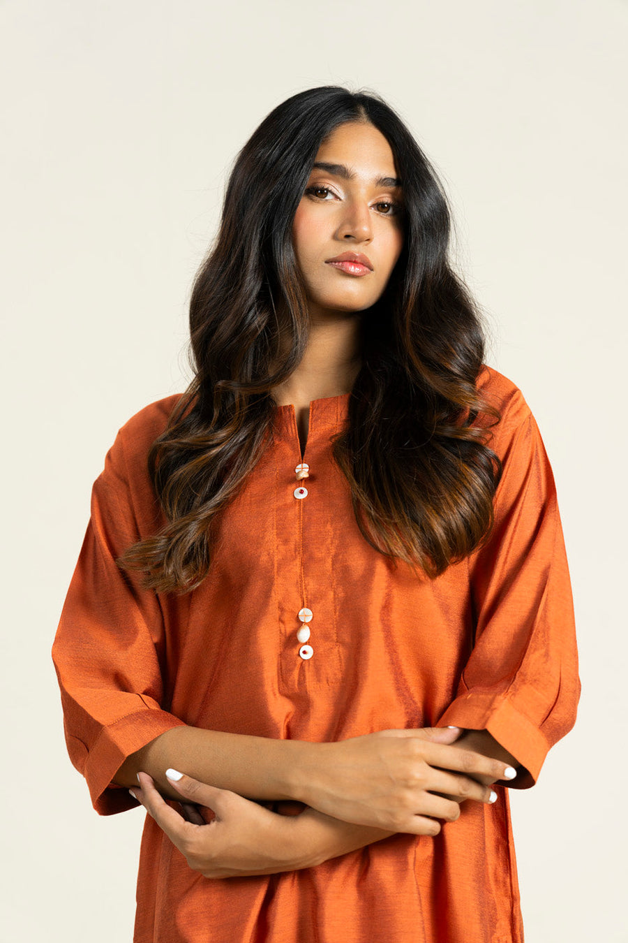 Elegant Cotton Silk Shirt For Everyday Wear - Pehnaawaa
