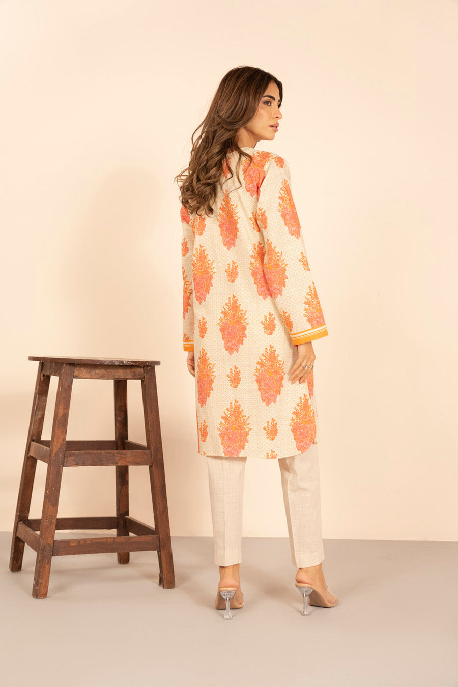 Khaddar Printed Shirt Classic Look - Pehnaawaa