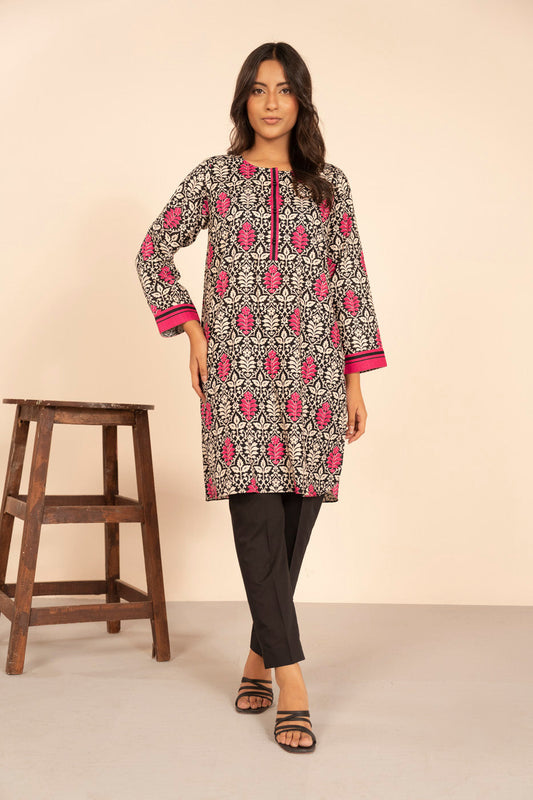 Timeless Elegant Printed Khaddar Shirt - Pehnaawaa